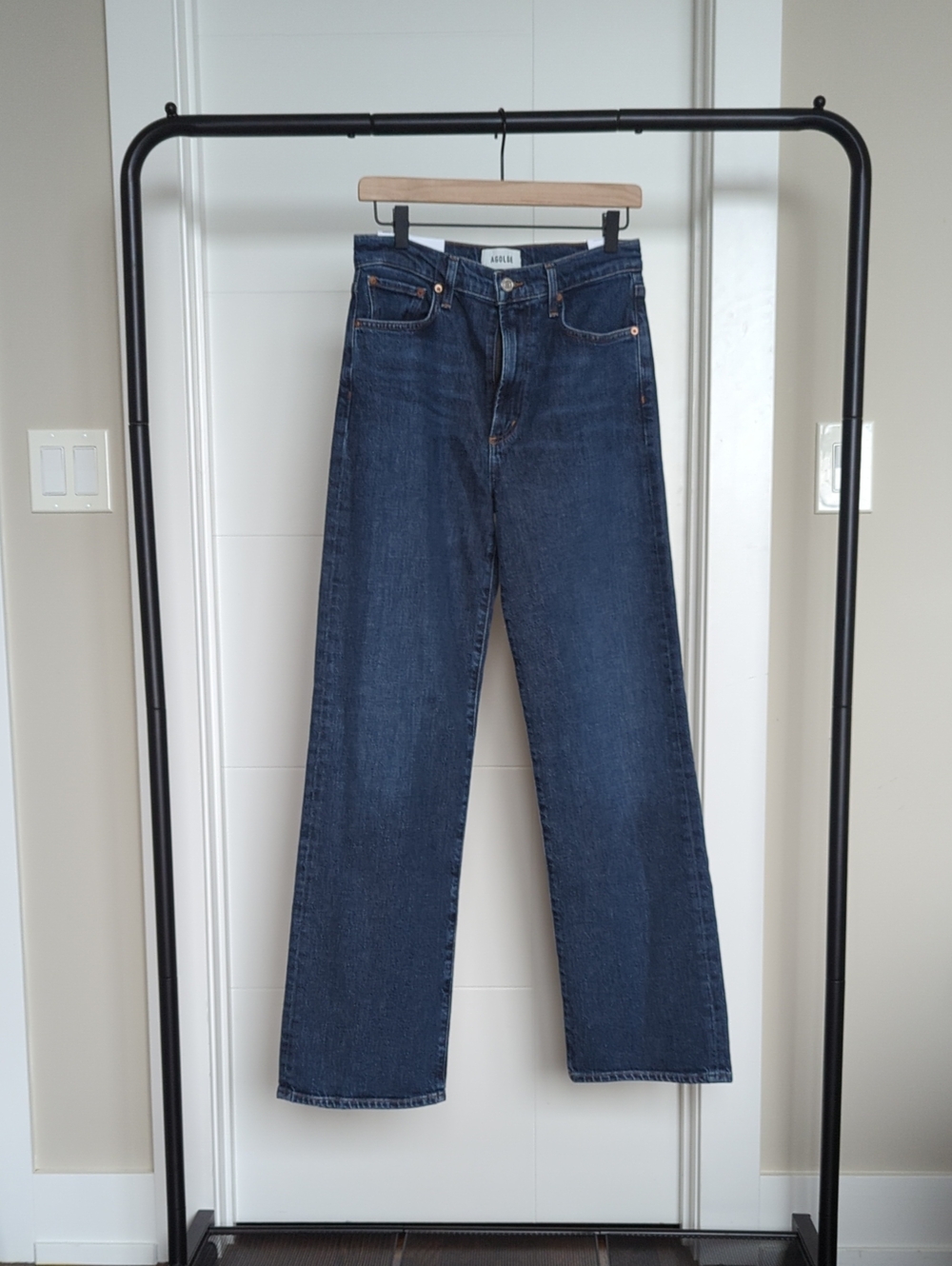 Agolde Harper Jeans Mid Rise Relaxed Straight Jeans